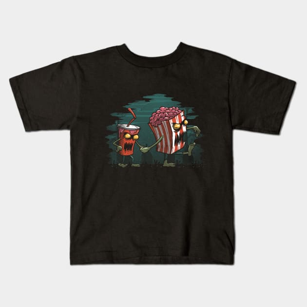 Horror Movie Essentials Kids T-Shirt by Vincent Trinidad Art